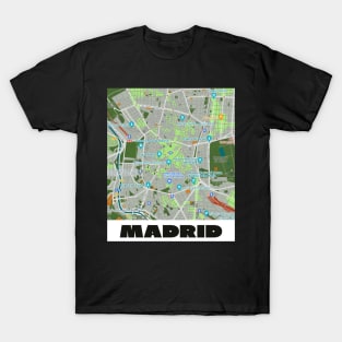 Madrid map T-Shirt